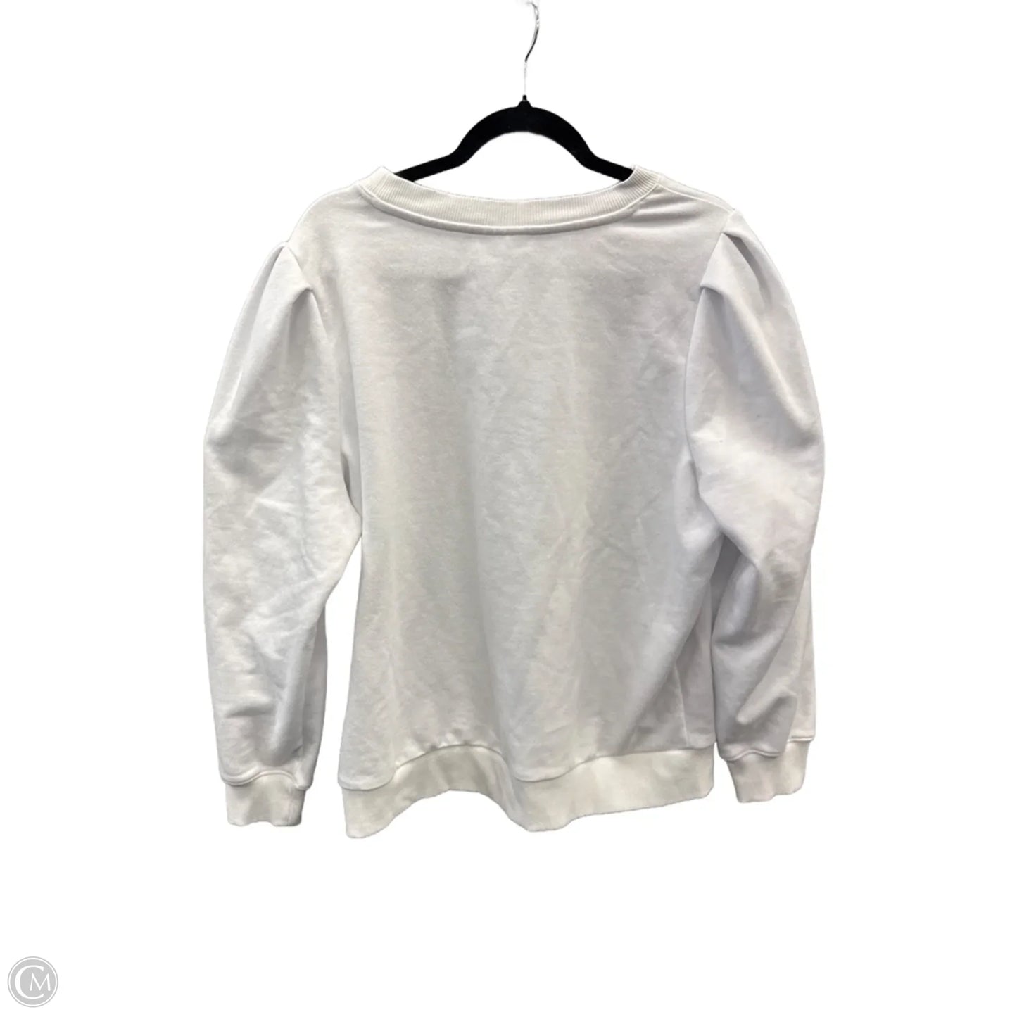 Sweatshirt Crewneck By Charter Club In White, Size: Xxl