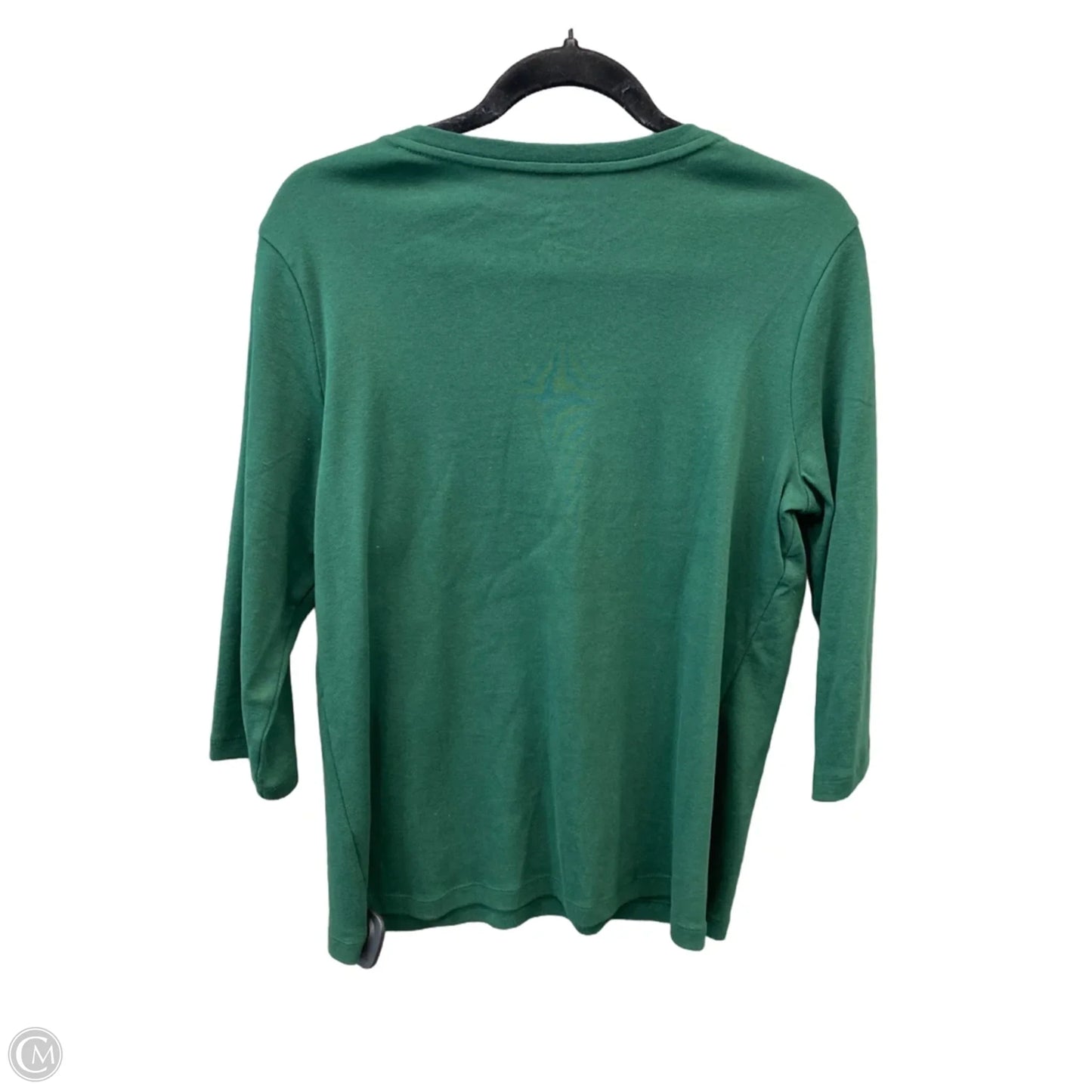 Top Long Sleeve Basic By St Johns Bay In Green, Size: Lp