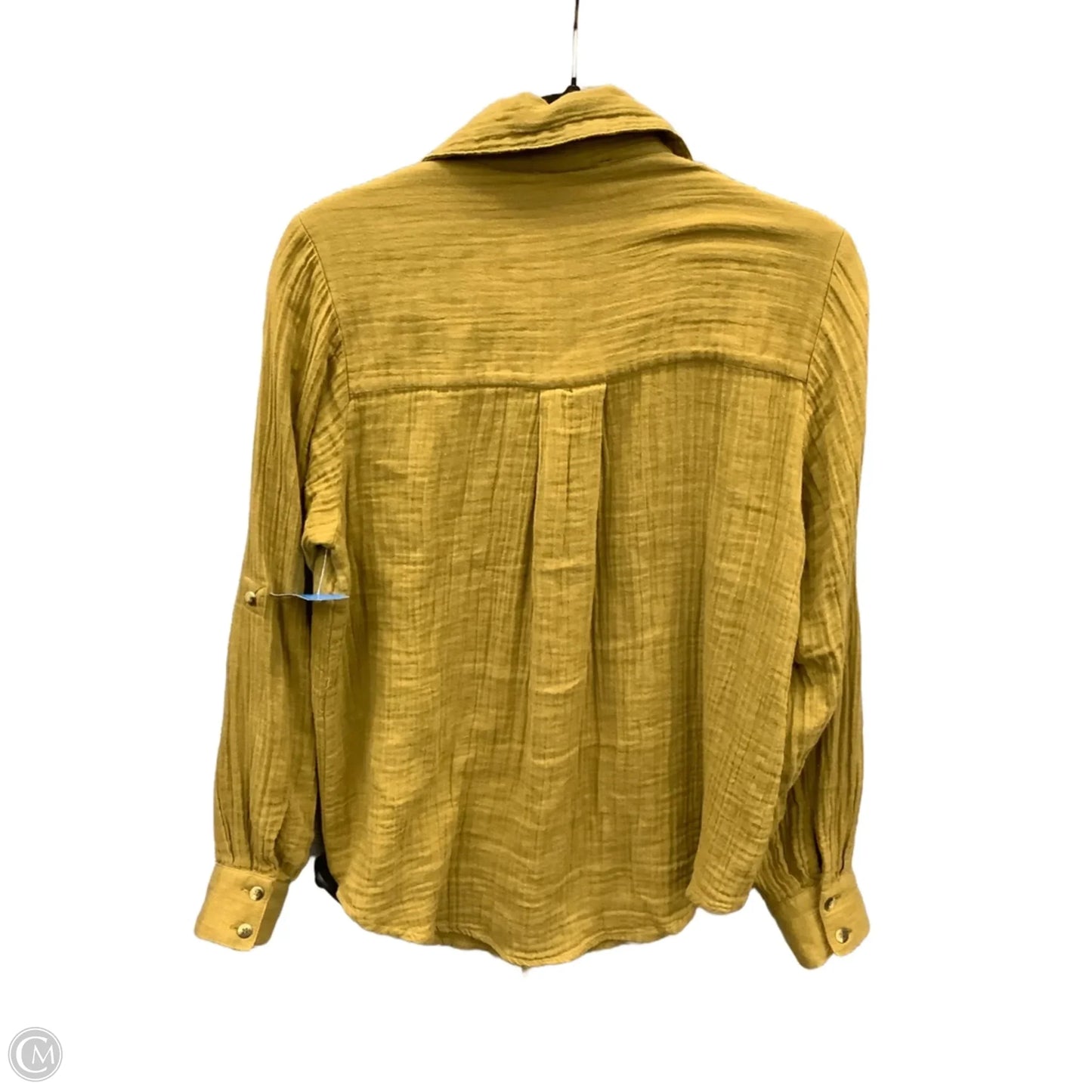 Top Long Sleeve By Japna In Green, Size: S