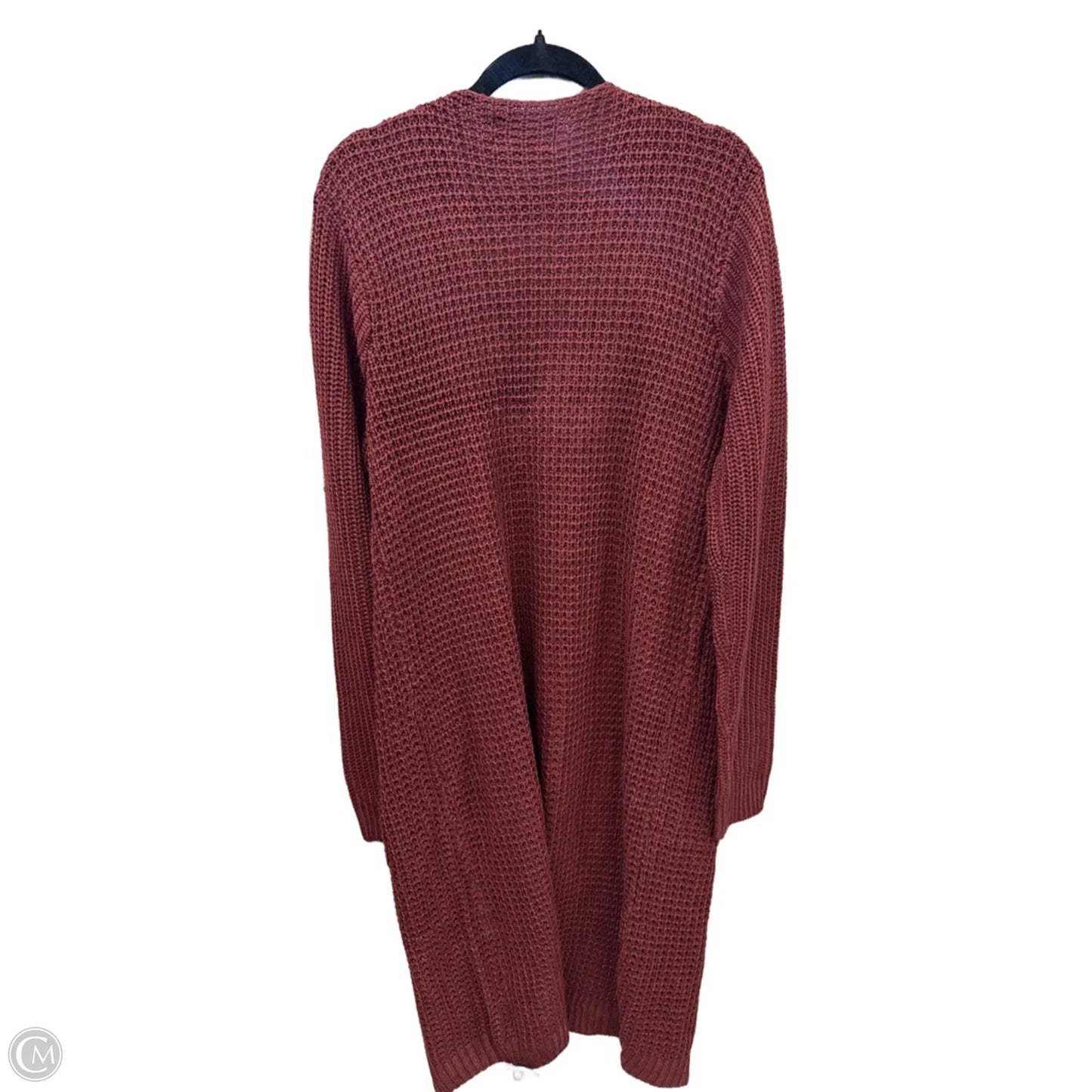 Sweater Cardigan By Ambiance Apparel In Red, Size: 3x