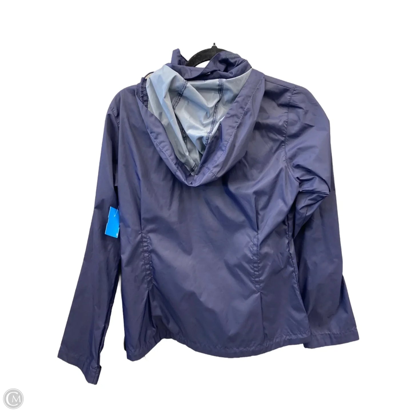 Jacket Windbreaker By Columbia In Blue, Size: S