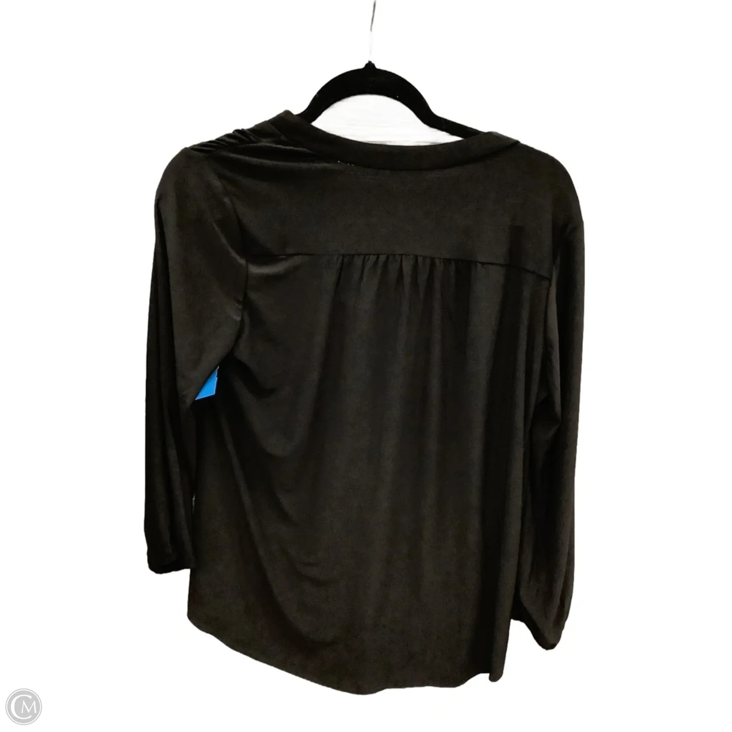 Blouse Long Sleeve By Vince Camuto In Black, Size: S