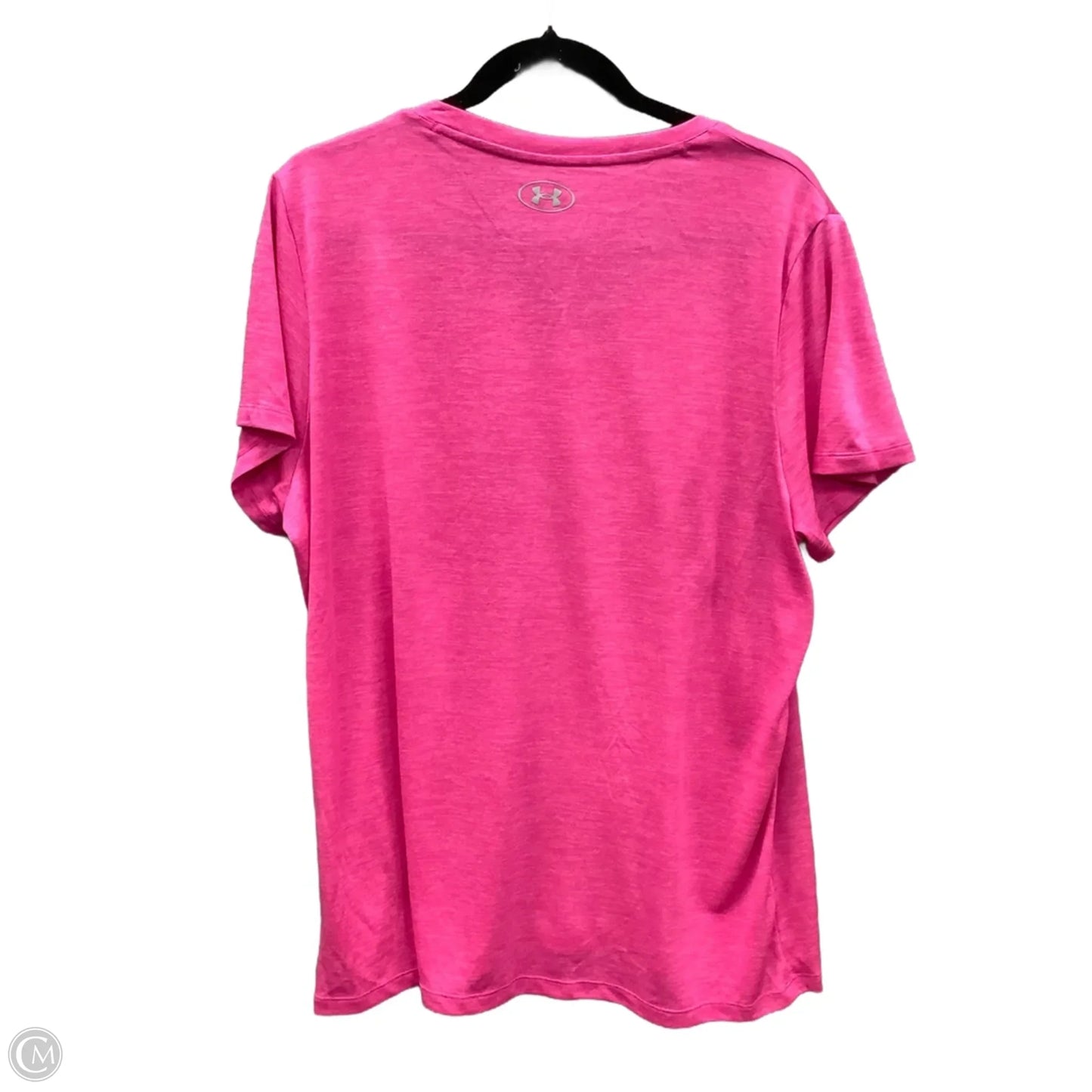 Athletic Top Short Sleeve By Under Armour In Pink, Size: 2x