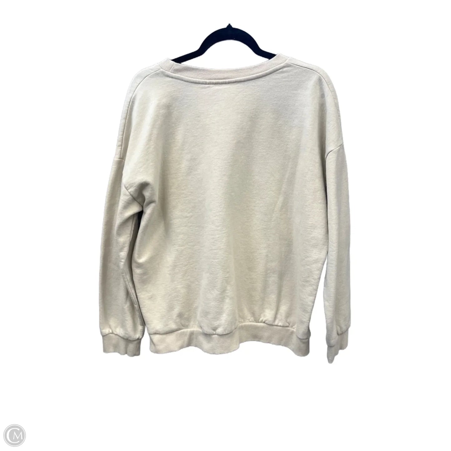 Sweatshirt Crewneck By Clothes Mentor In Tan, Size: Xl