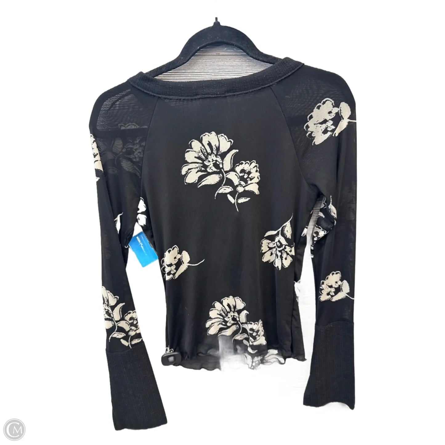 Top Long Sleeve By Promesa In Black, Size: S