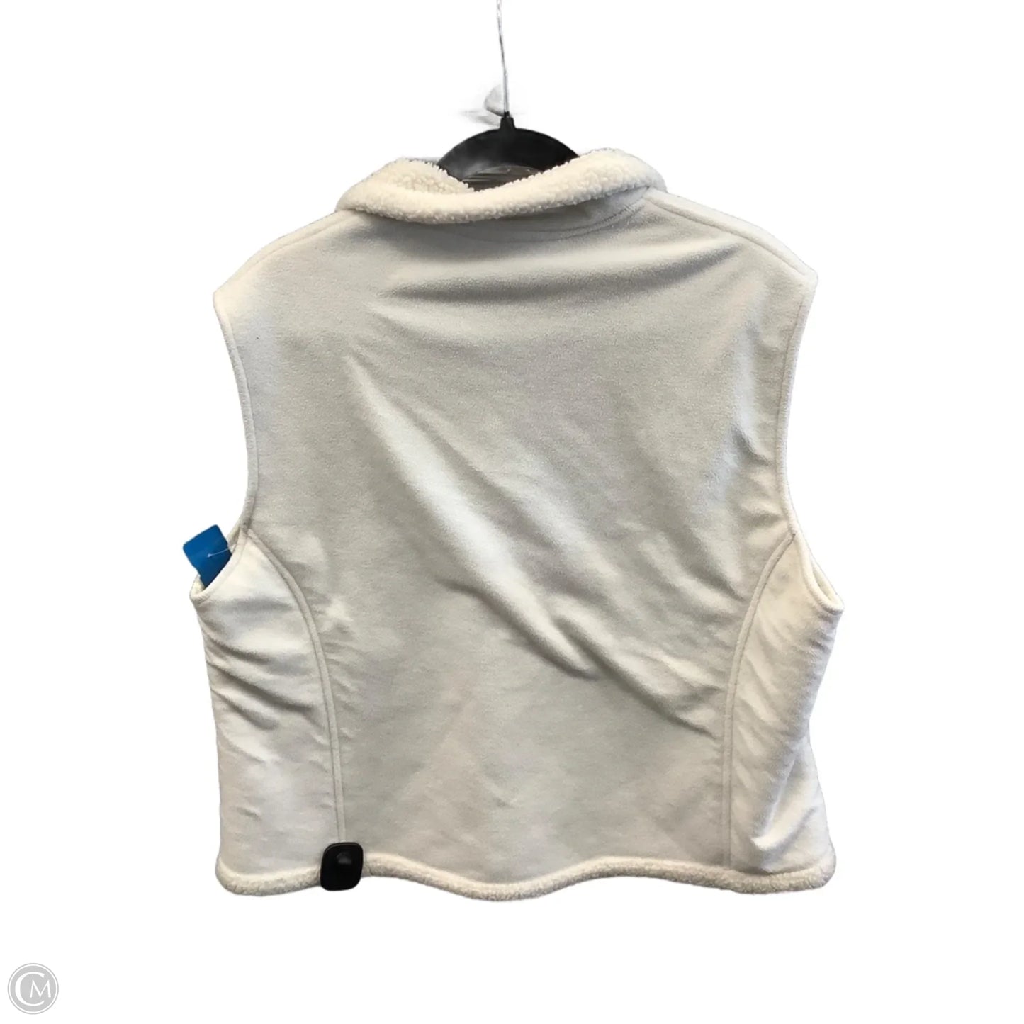 Vest Faux Fur & Sherpa By Lands End In White, Size: 1x
