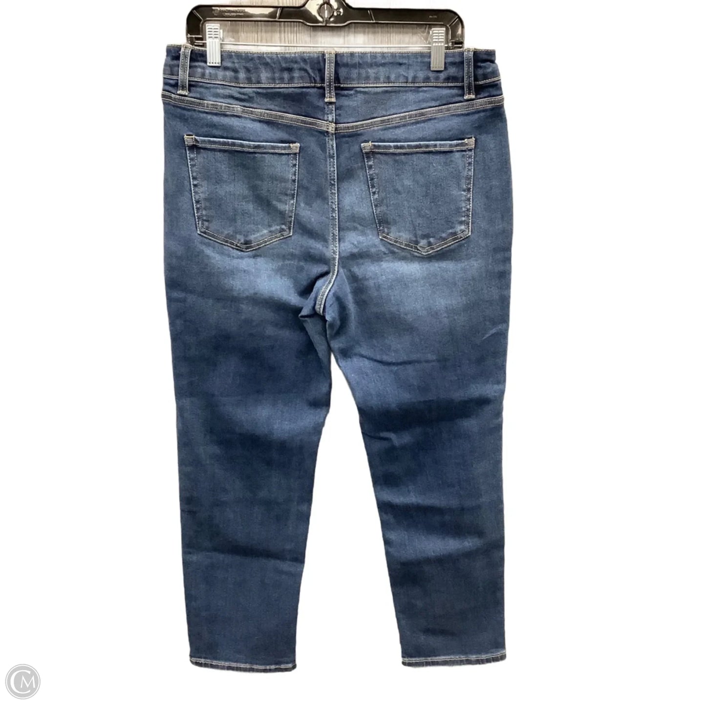 Jeans Straight By Time And Tru In Blue Denim, Size: 14