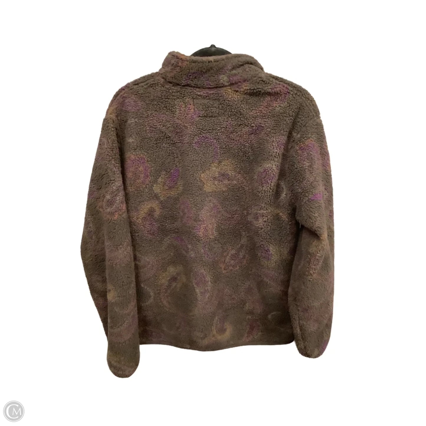 Jacket Faux Fur & Sherpa By Old Navy In Brown & Purple, Size: S