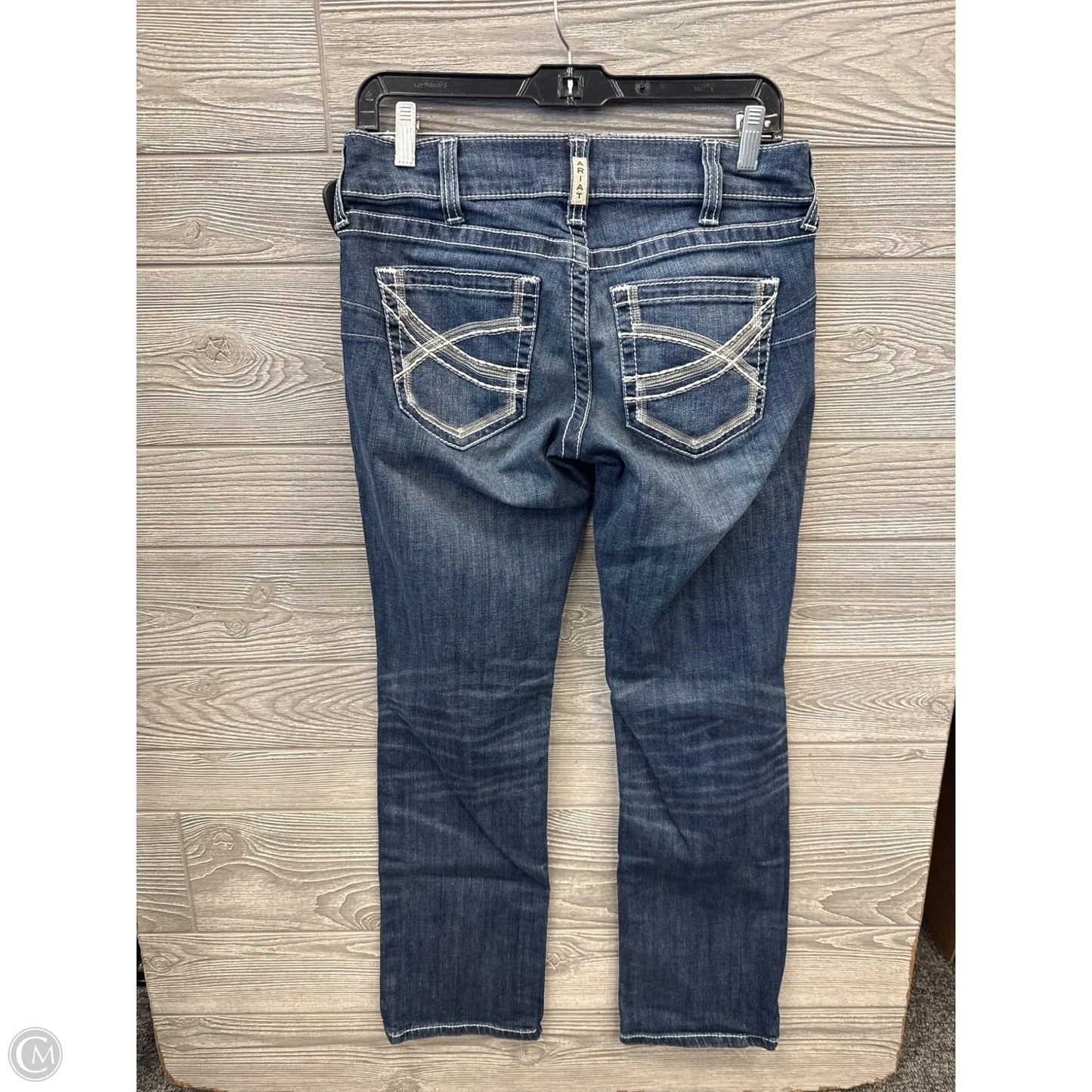 Jeans Skinny By Ariat In Blue Denim, Size: 8