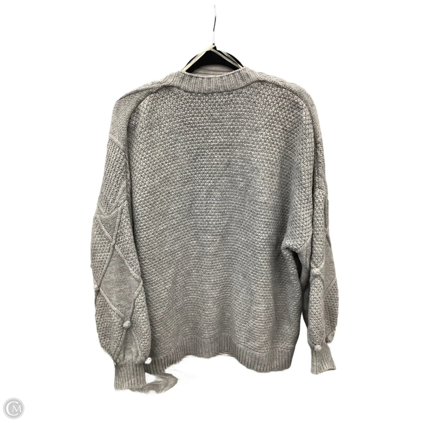 Sweater Cardigan By Staccato In Grey, Size: L