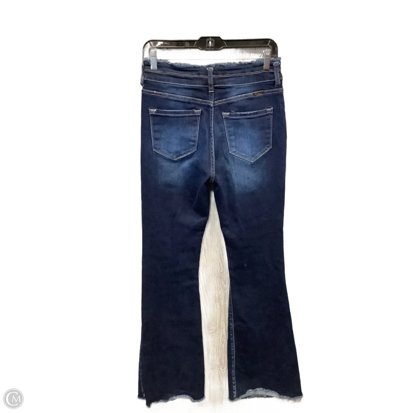 Jeans Flared By Kancan In Blue Denim, Size: 6