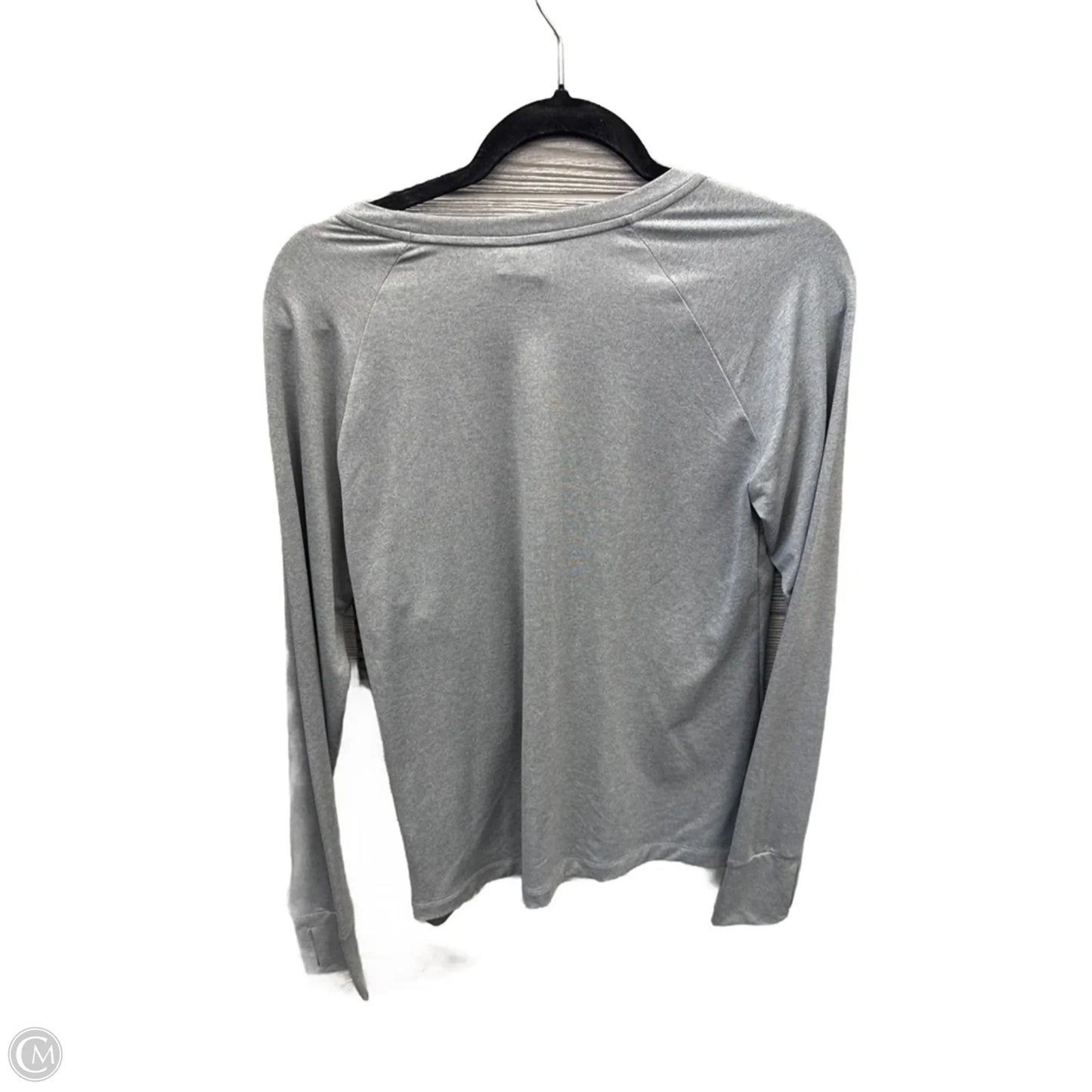 Athletic Top Long Sleeve Crewneck By Athletic Works In Grey, Size: L