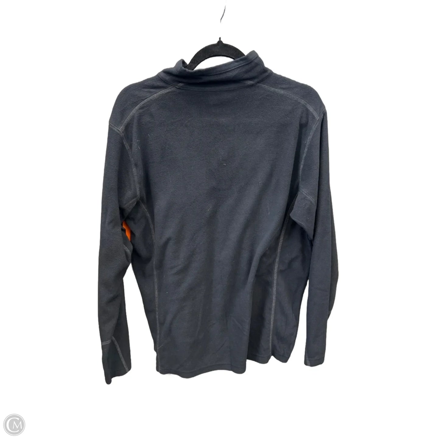 Athletic Top Long Sleeve Collar By Columbia In Black, Size: M