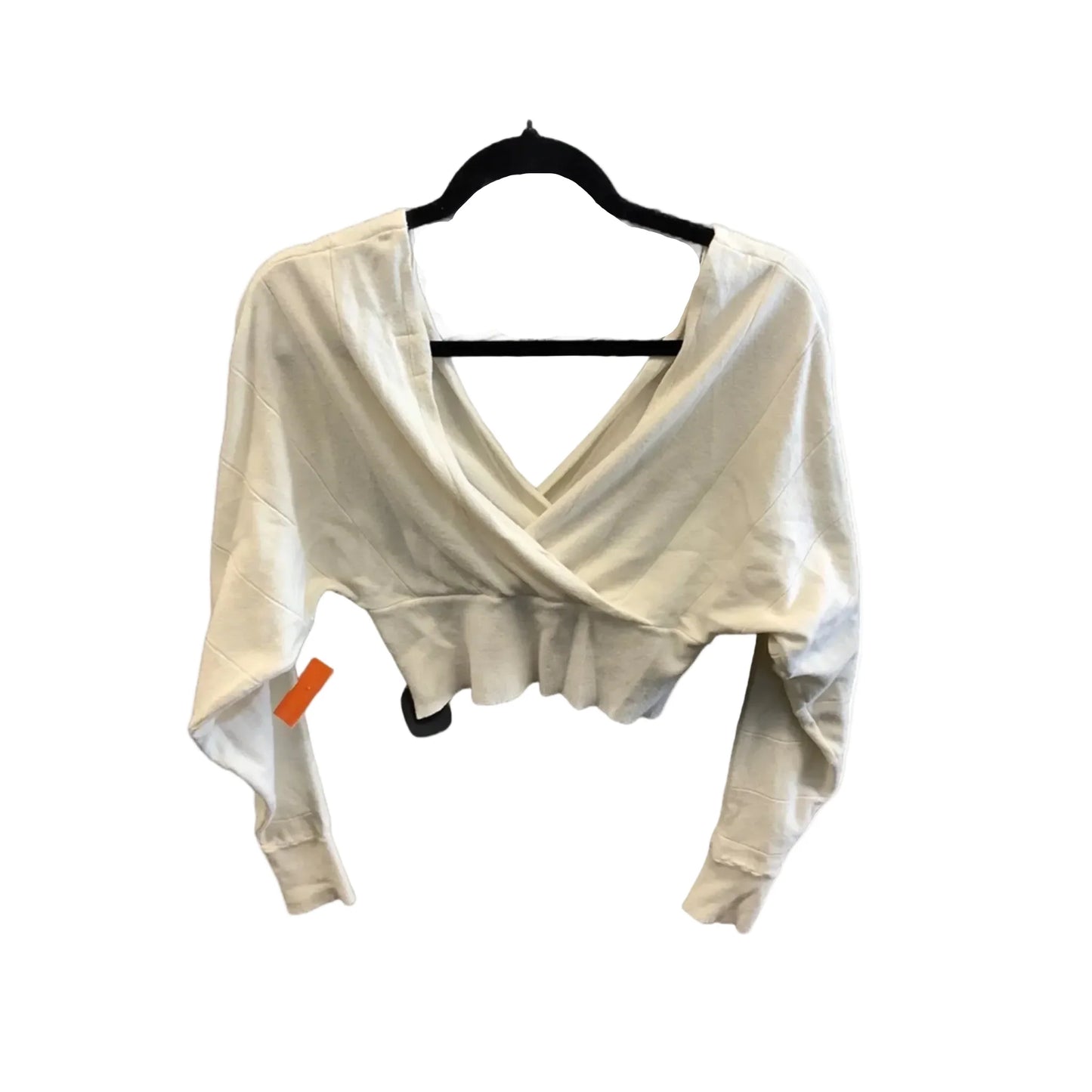 Top Long Sleeve By Debut In Cream, Size: L