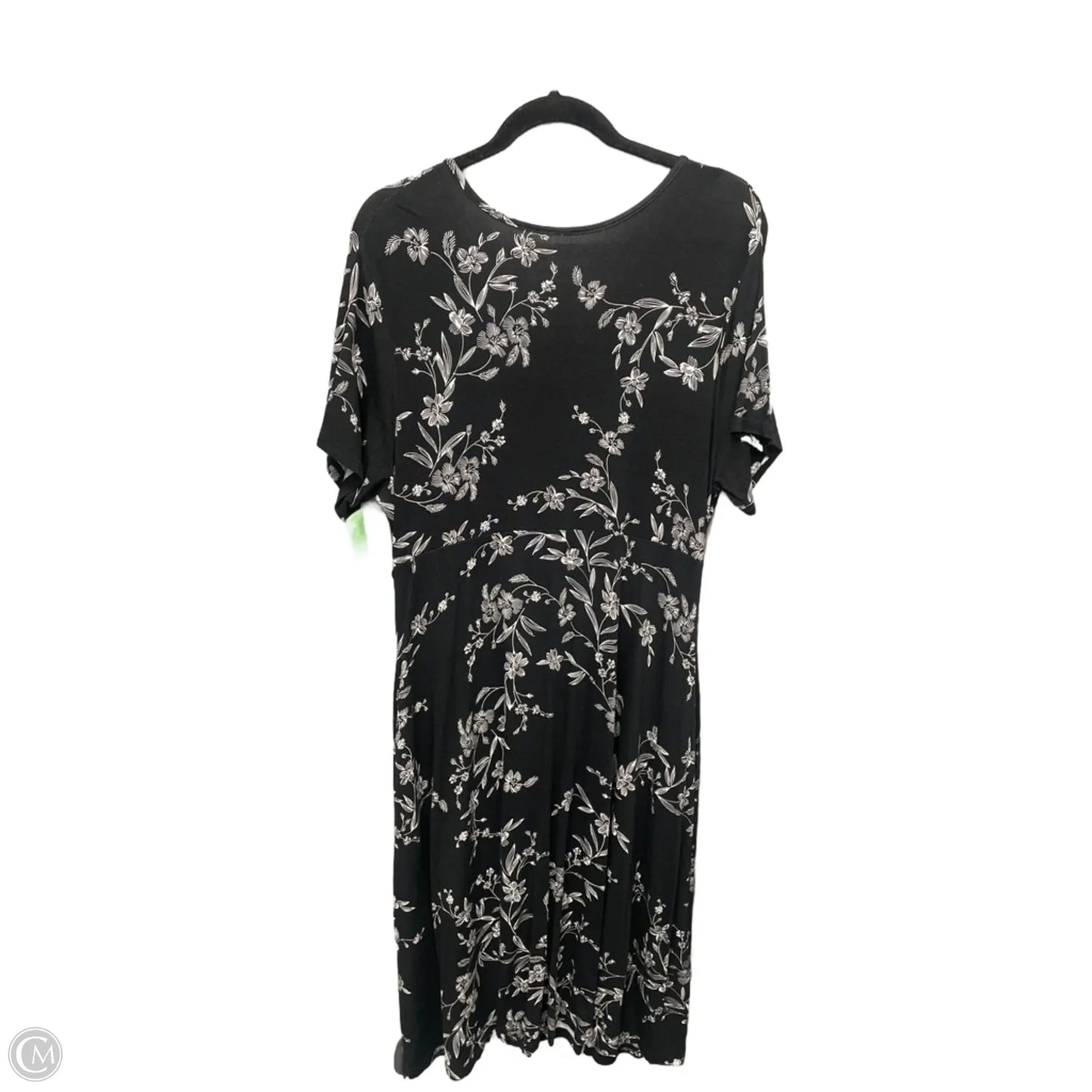Dress Casual Midi By Clothes Mentor In Black, Size: L
