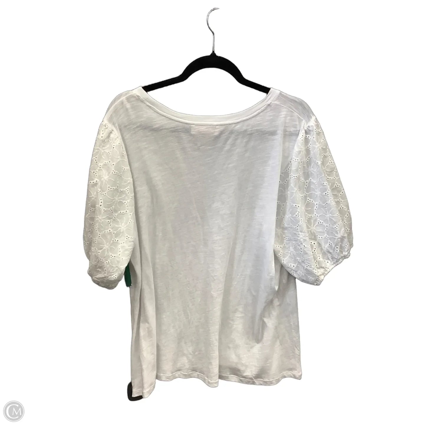 Top Short Sleeve By Philosophy In White, Size: 2x
