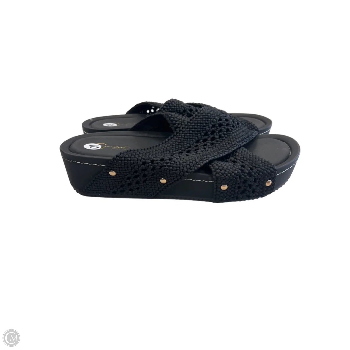 Sandals Heels Platform By Clothes Mentor In Black, Size: 10