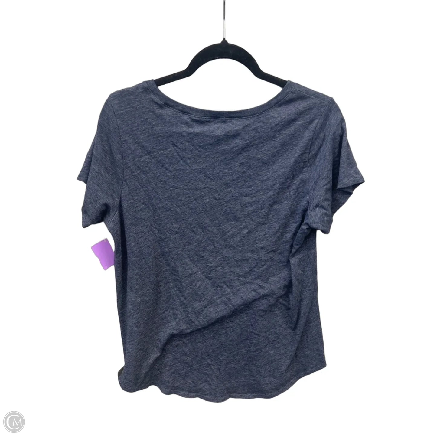 Top Short Sleeve By Lucky Brand In Blue, Size: L