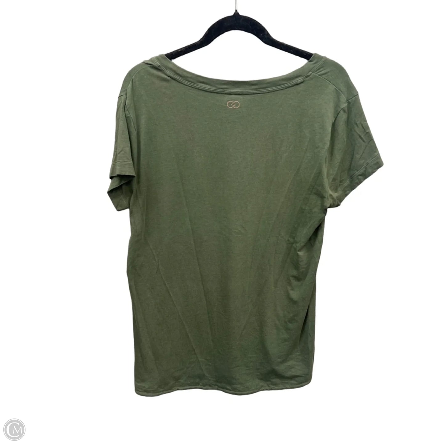 Athletic Top Short Sleeve By Calia In Green, Size: L