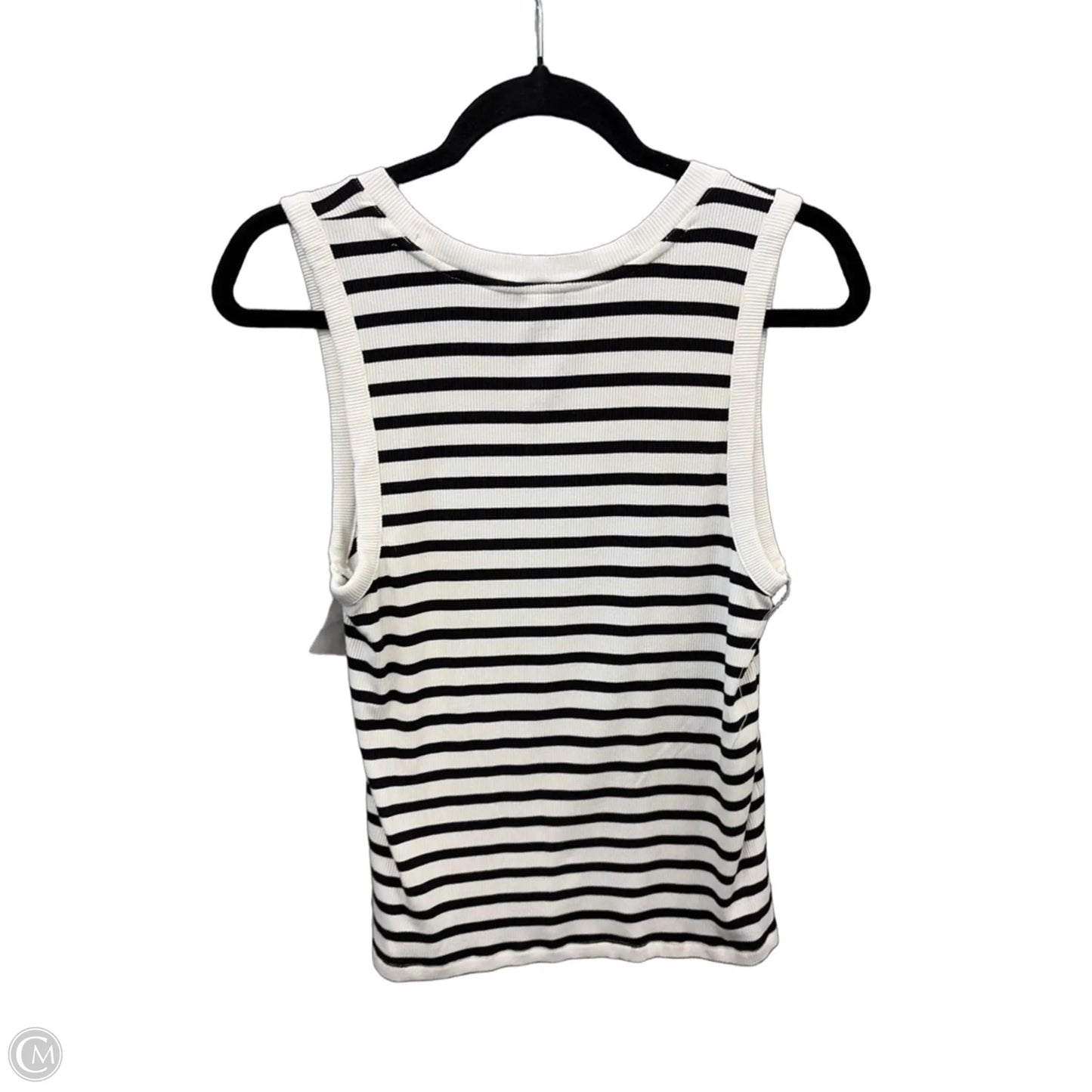 Tank Top By Nine West Apparel In Striped Pattern, Size: L