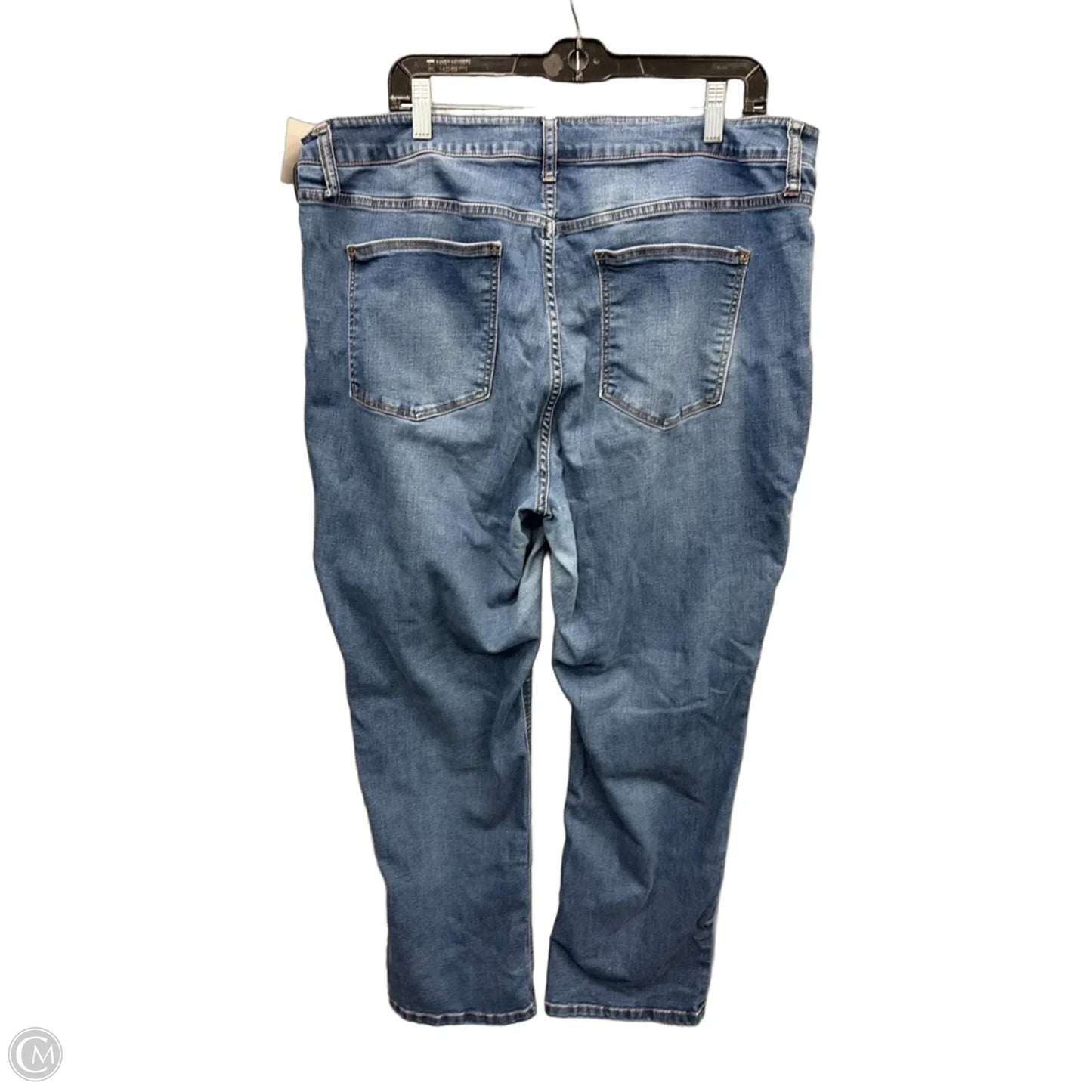 Jeans Straight By Stitch Star In Blue Denim, Size: 20