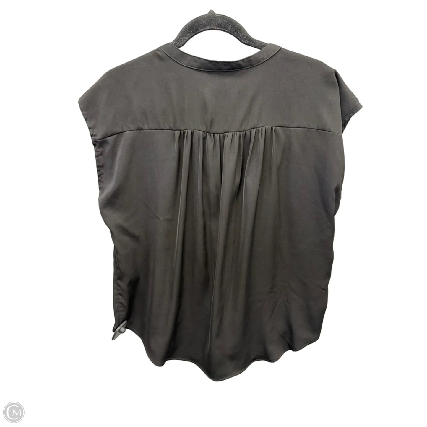 Top Short Sleeve By Banana Republic In Black, Size: M