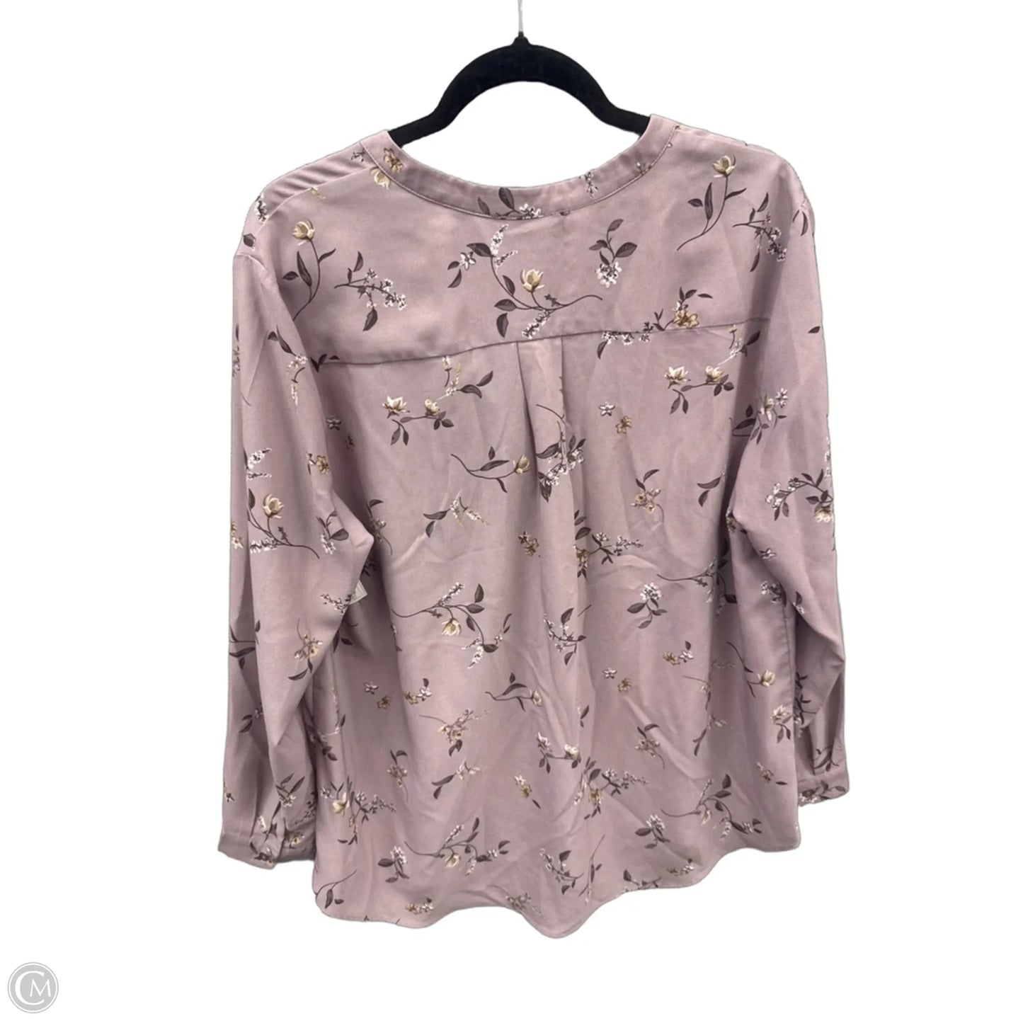 Top Long Sleeve By Hilary Radley In Purple, Size: Xl