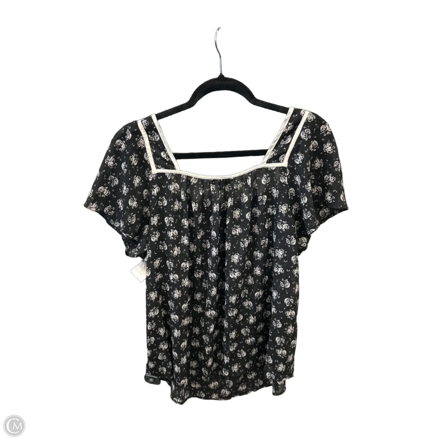 Top Short Sleeve By Torrid In Black, Size: M
