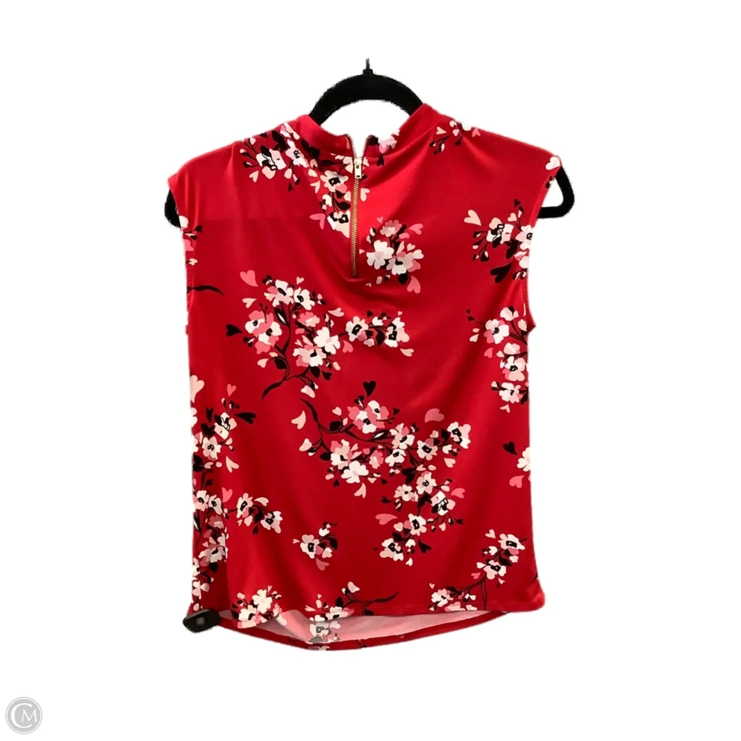 Top Sleeveless By Liz Claiborne In Red, Size: S