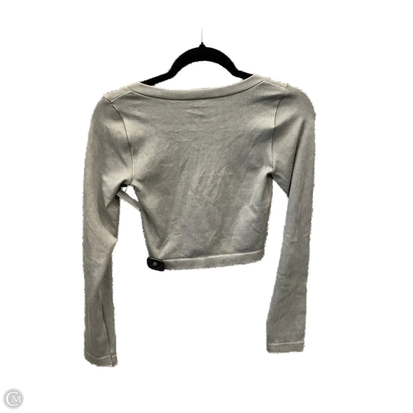 Top Long Sleeve By Wild Fable In Grey, Size: S