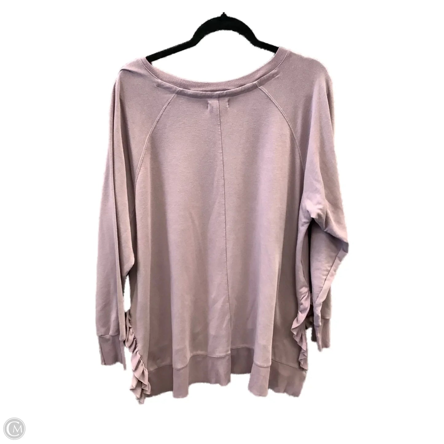 Top Long Sleeve By Cupio In Purple, Size: 1x