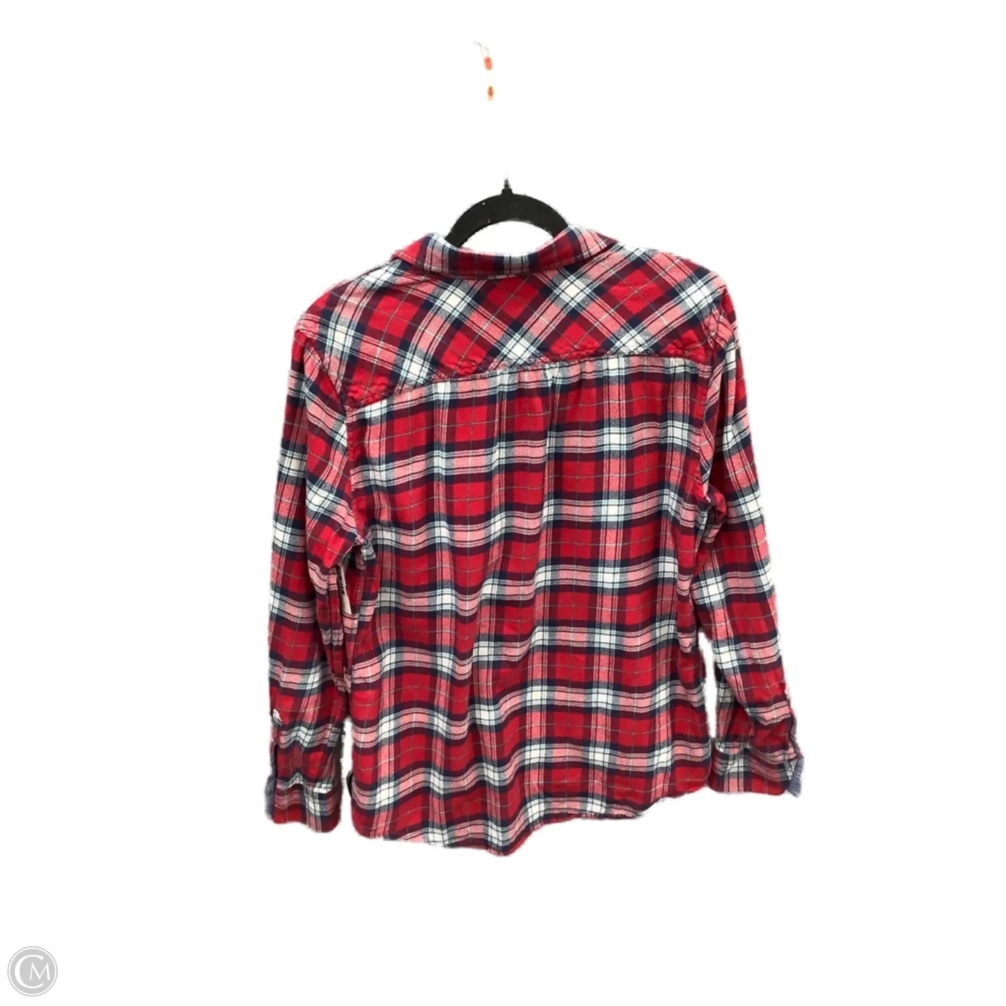 Top Long Sleeve By Lands End In Red, Size: M