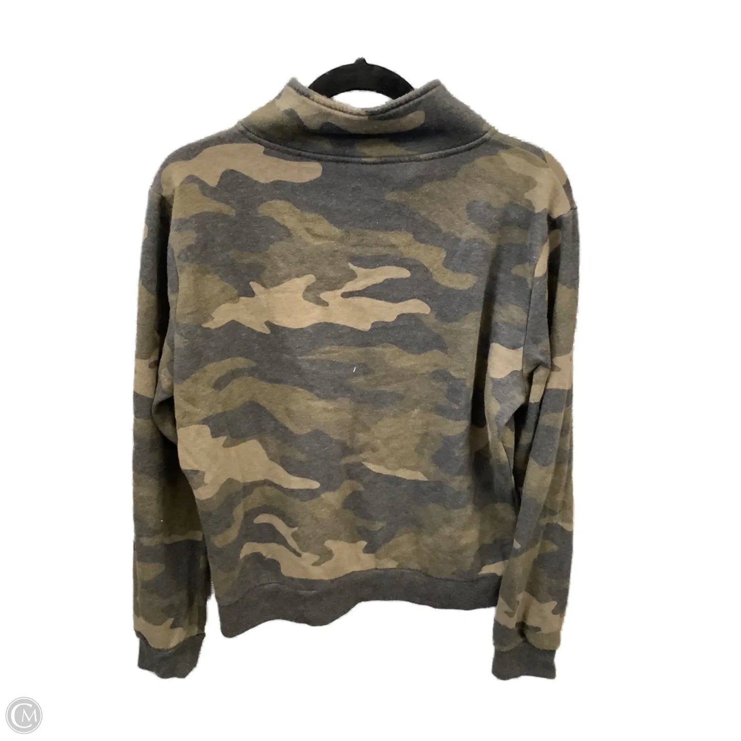 Sweatshirt Collar By Pink In Camouflage Print, Size: L