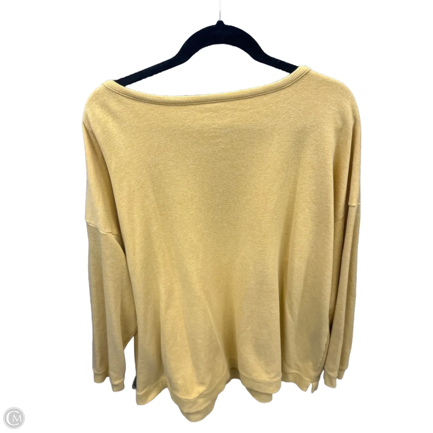 Sweatshirt Crewneck By Croft And Barrow In Yellow, Size: 3x