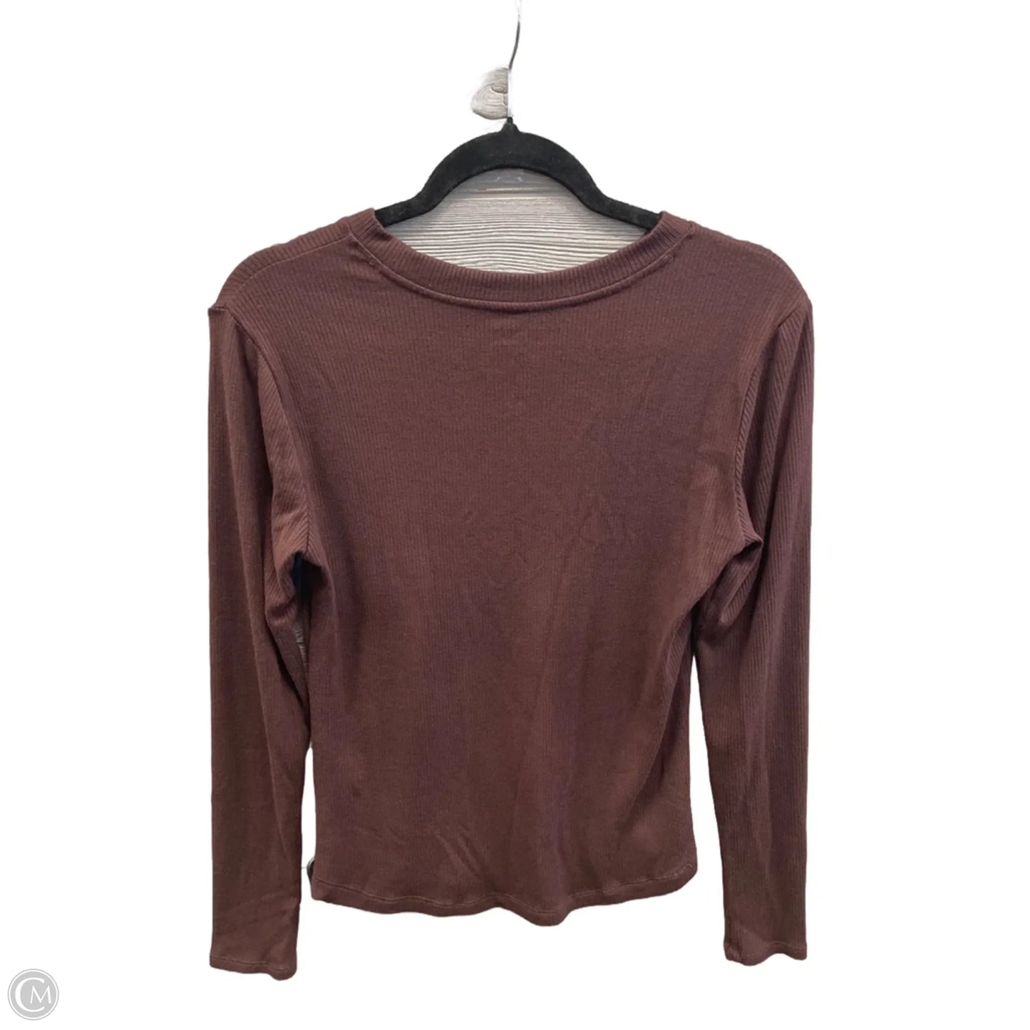 Top Long Sleeve By Truth In Brown, Size: M