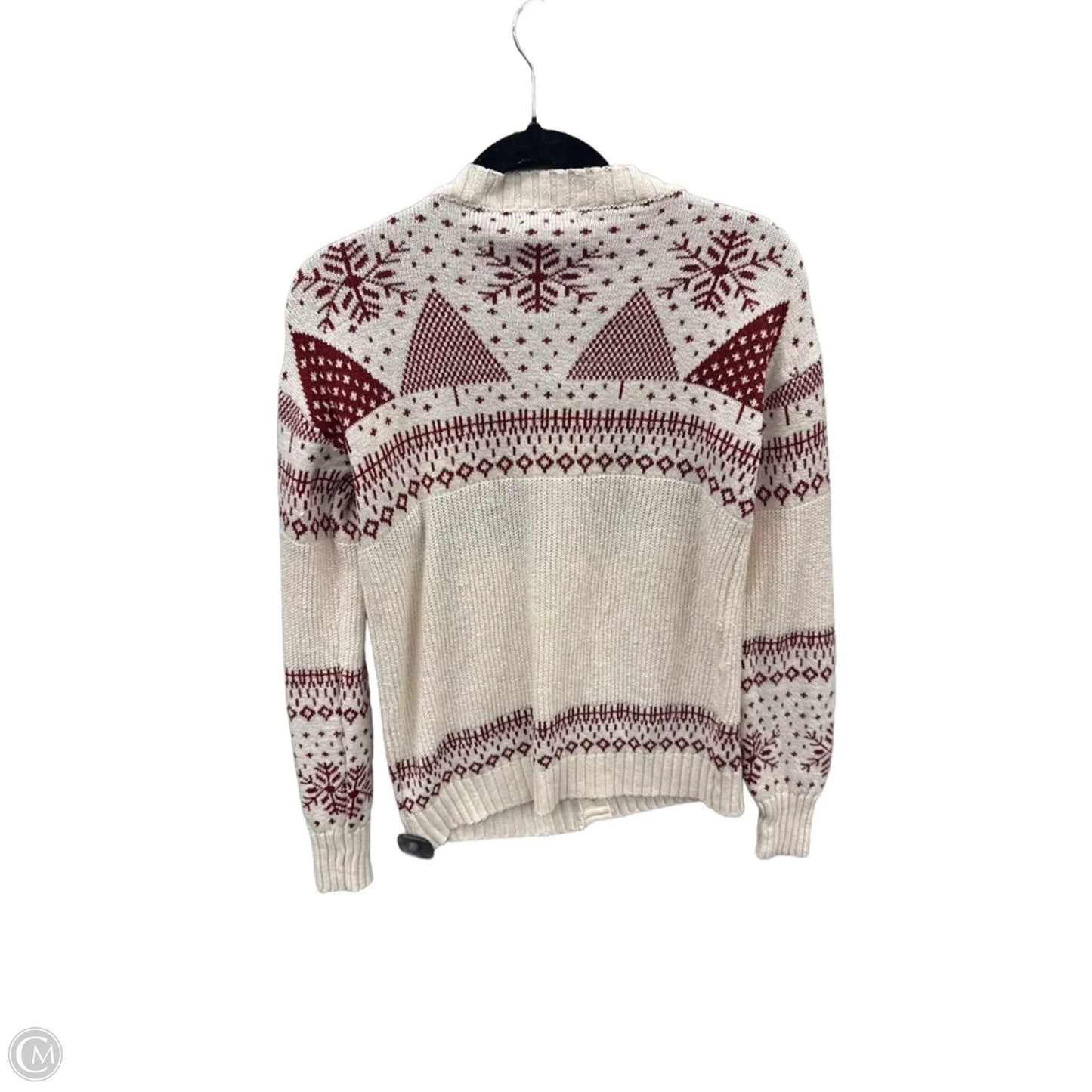 Sweater Cardigan By Maurices In Pink & Red, Size: Xs