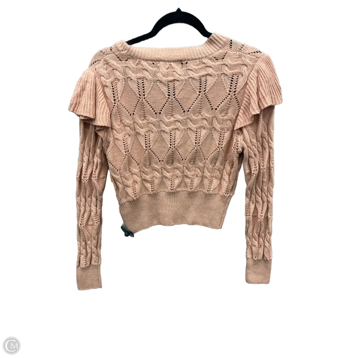 Sweater Cardigan By Lush In Pink, Size: S