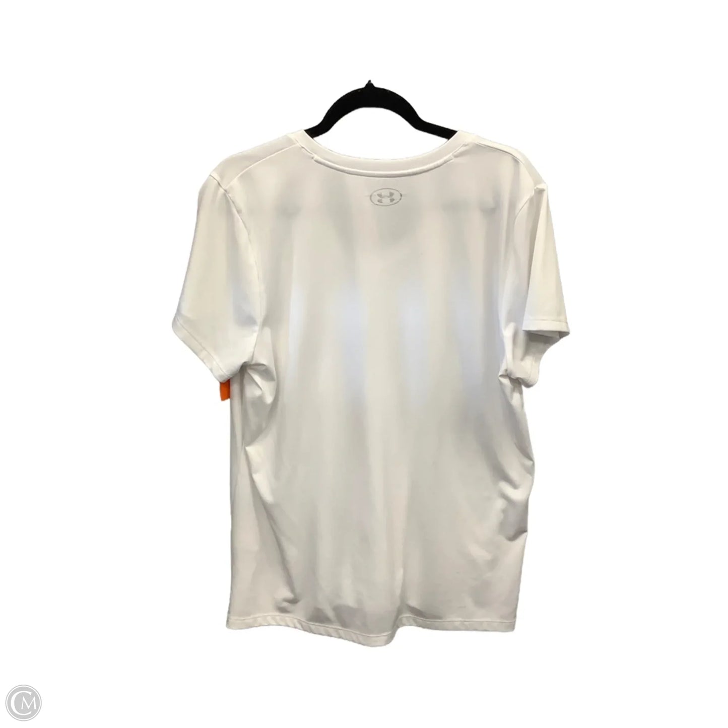 Athletic Top Short Sleeve By Under Armour In White, Size: Xxl