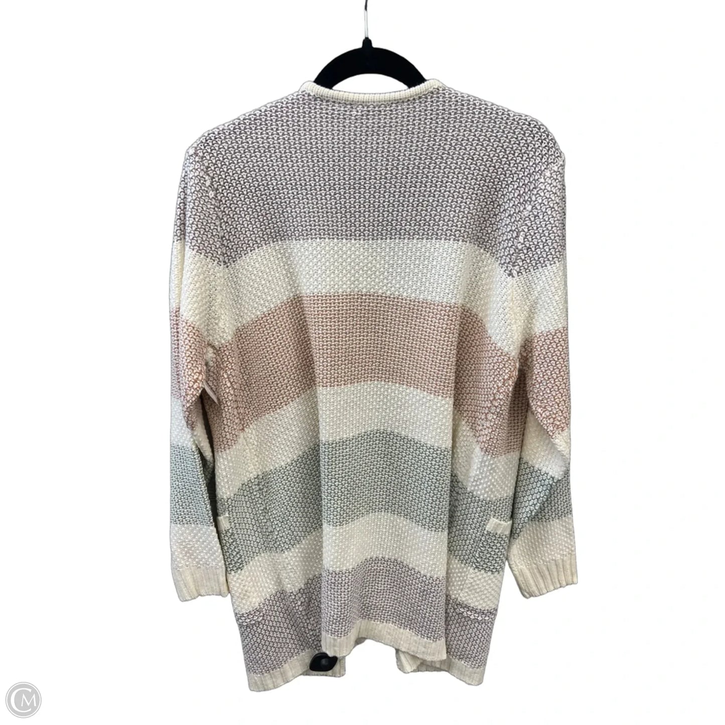 Cardigan By Staccato In Striped Pattern, Size: M
