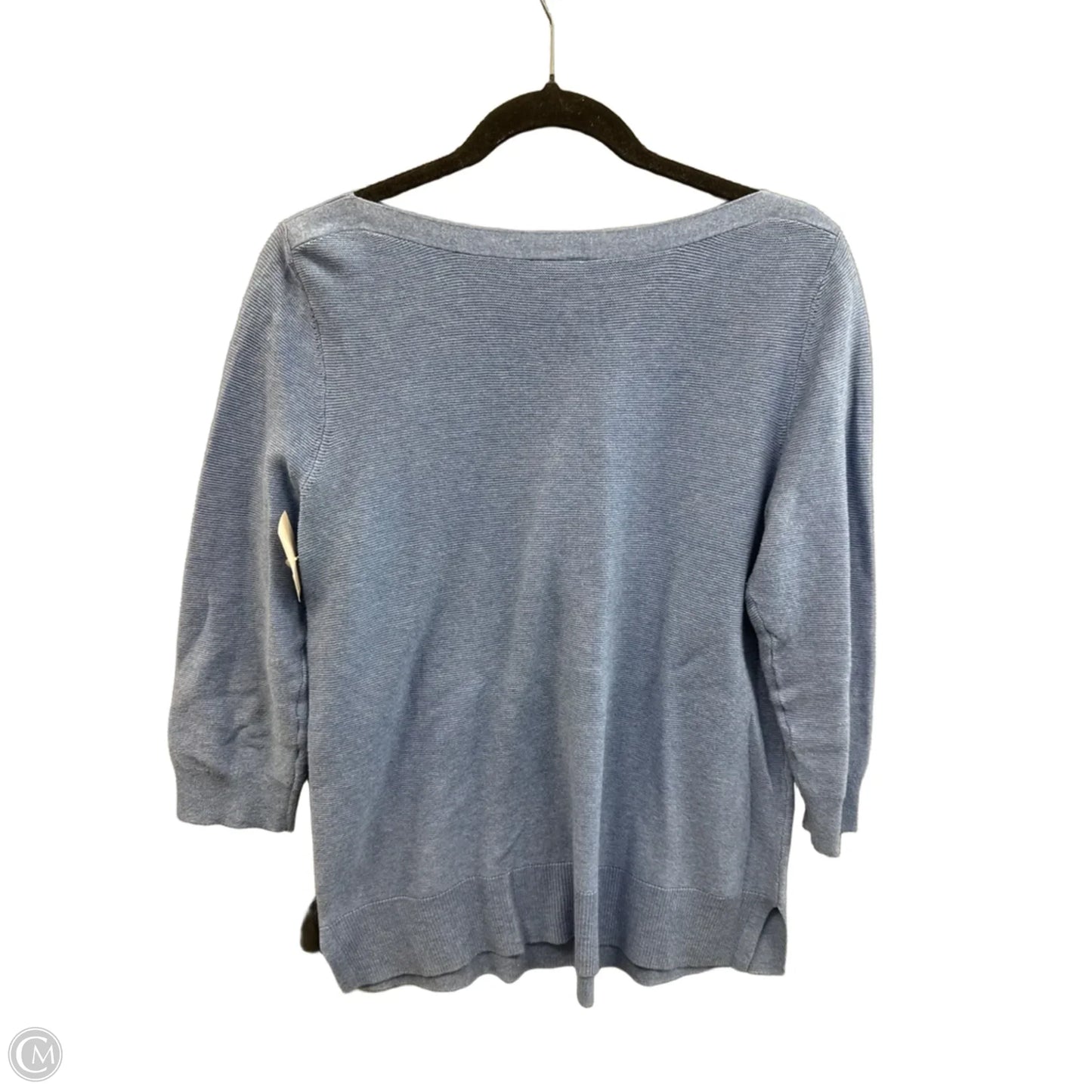 Top Long Sleeve Basic By Ann Taylor In Blue, Size: L