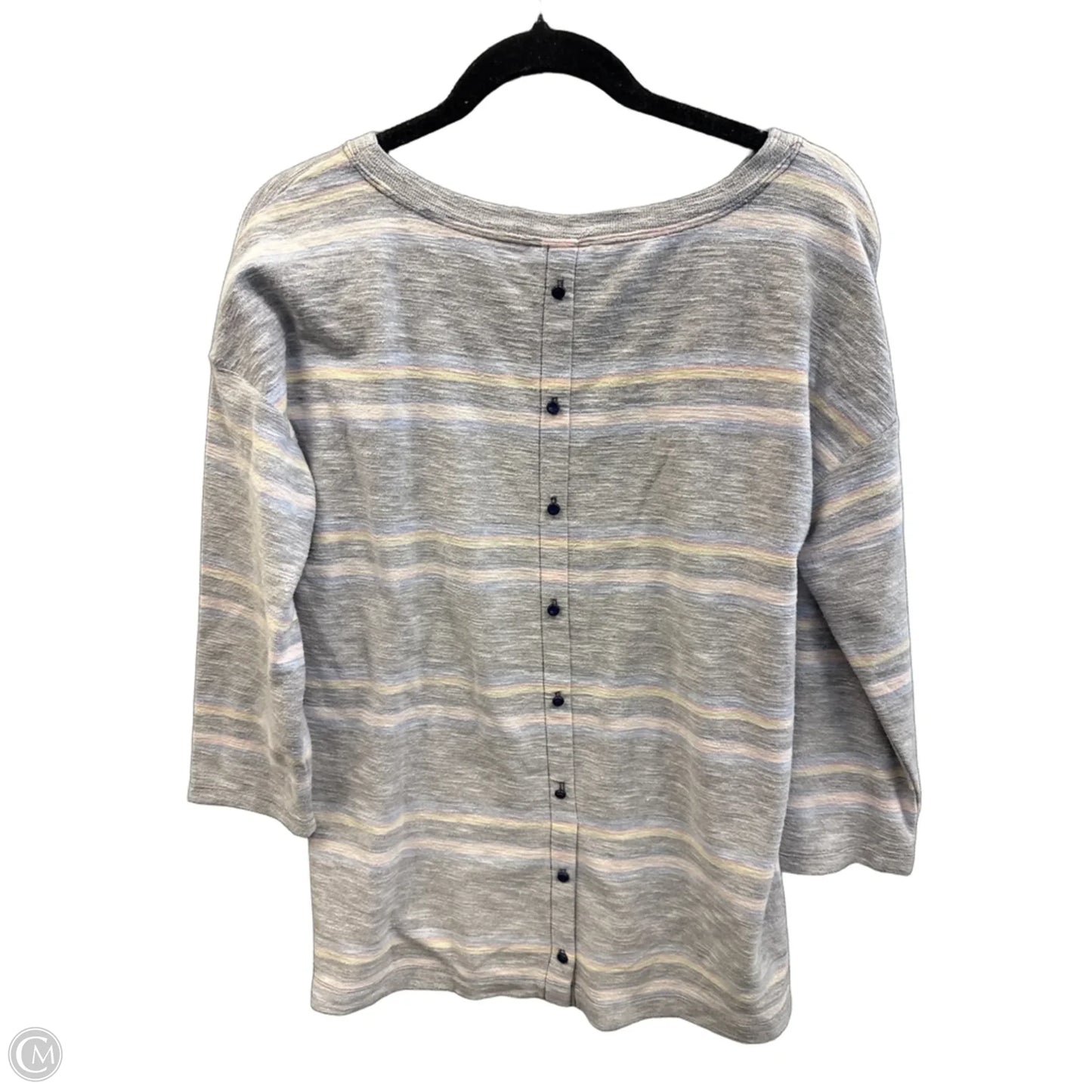 Top Long Sleeve By Talbots In Grey, Size: M