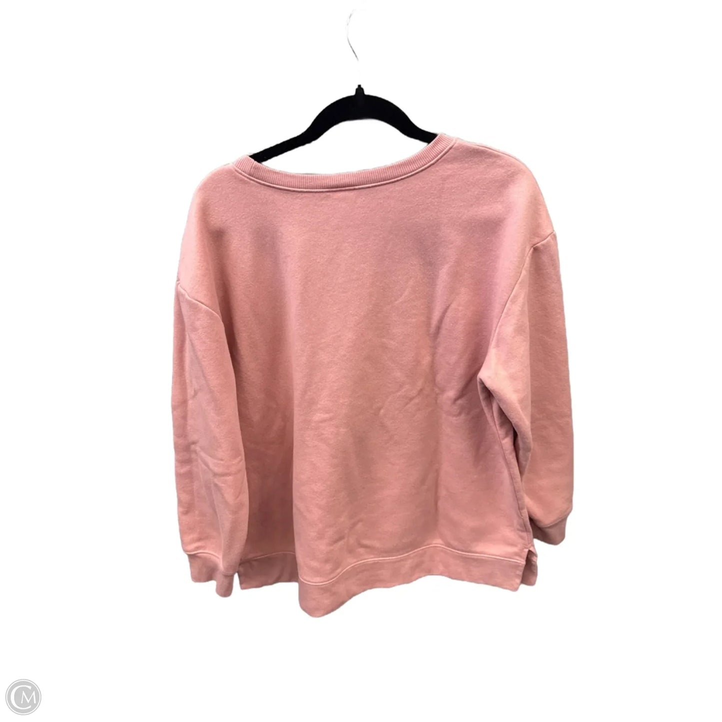 Top Long Sleeve By Terra & Sky In Pink, Size: Xl
