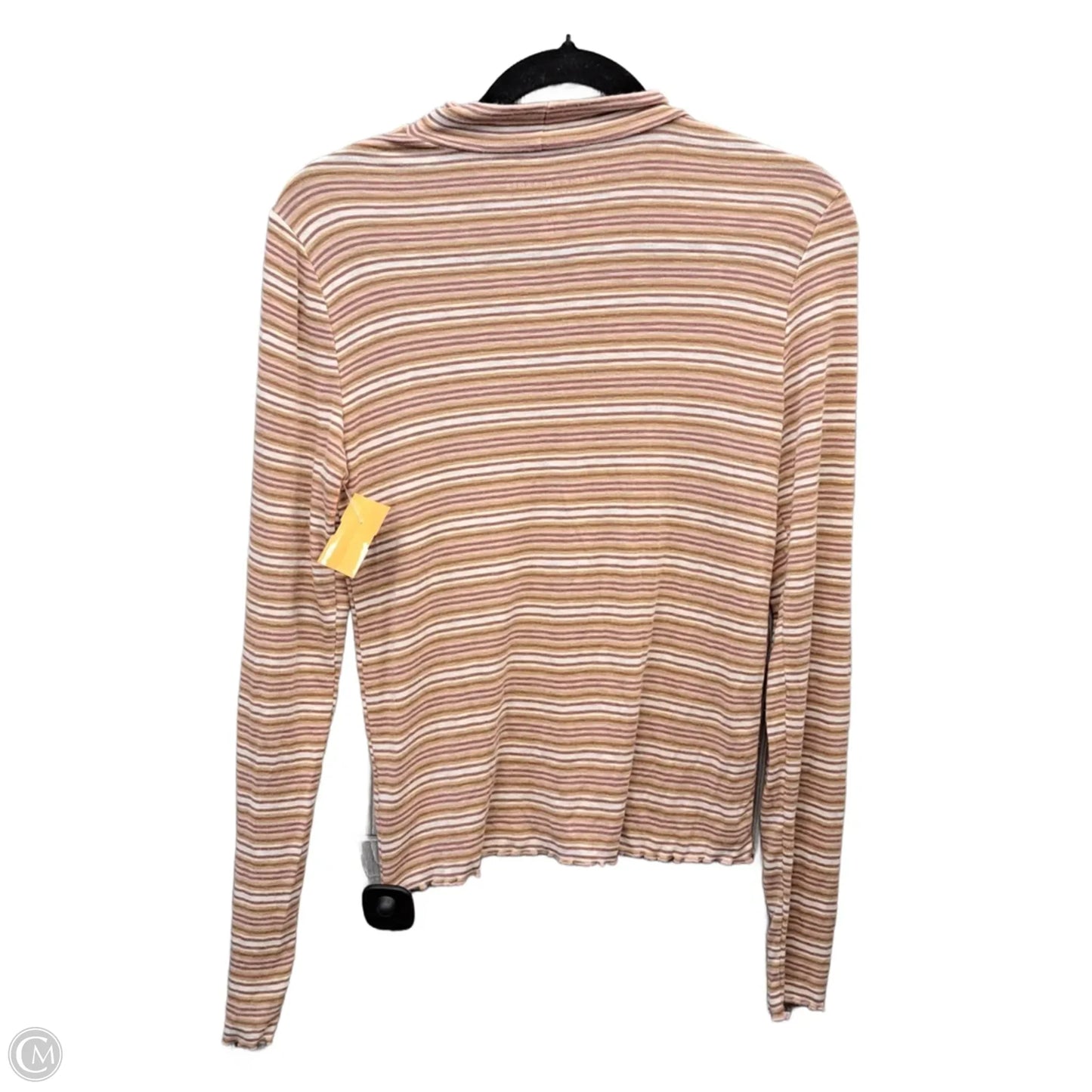 Top Long Sleeve By American Eagle In Striped Pattern, Size: S