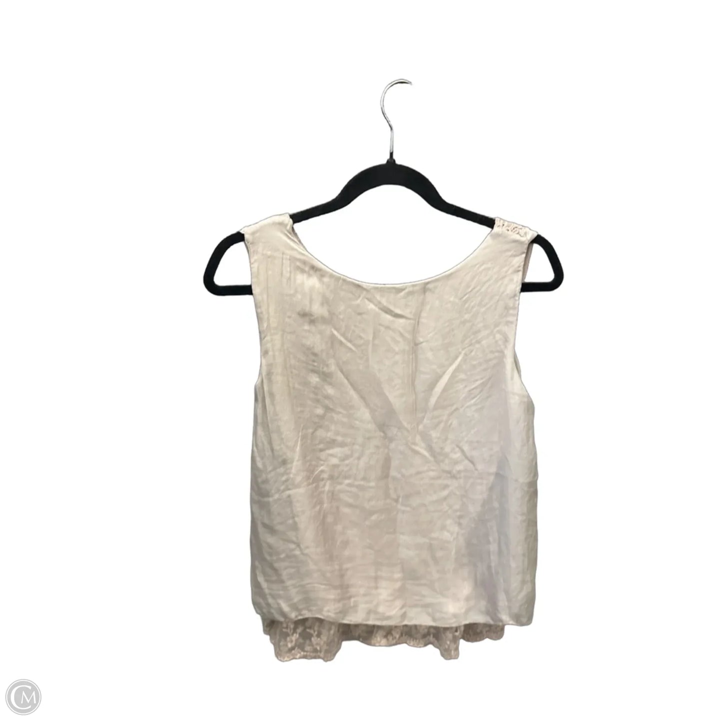 Top Sleeveless By Clothes Mentor In Tan, Size: M