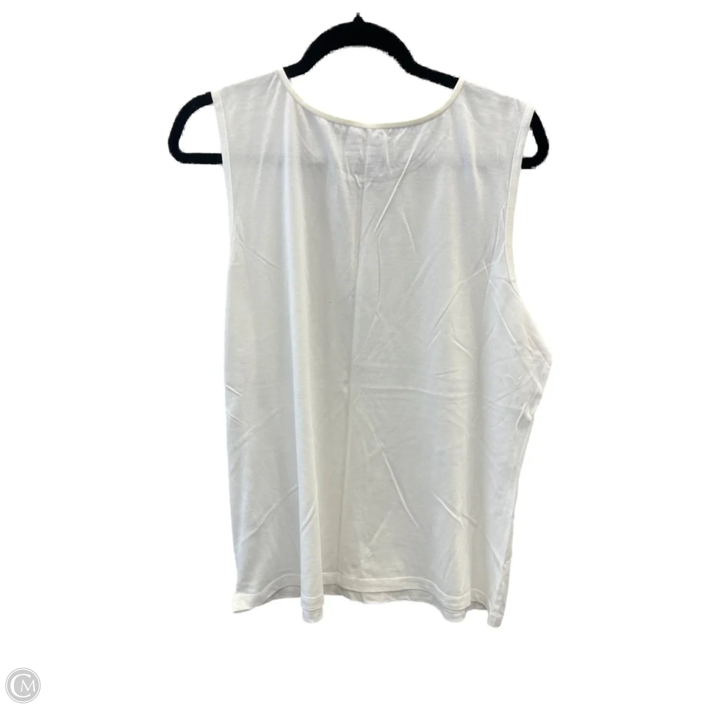 Top Sleeveless By Christopher And Banks In White, Size: Xl