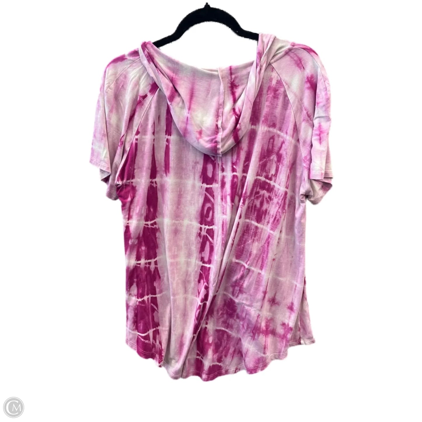 Top Short Sleeve By Zenana Outfitters In Pink, Size: 1x