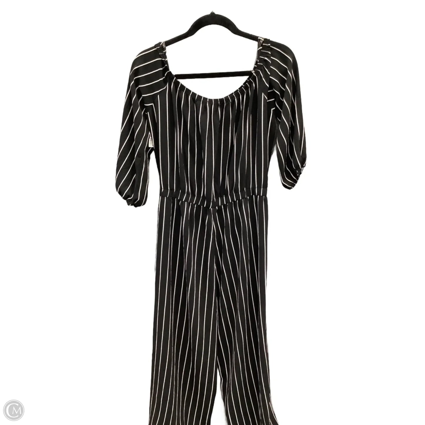 Jumpsuit By Haute Monde In Black & White, Size: Xl