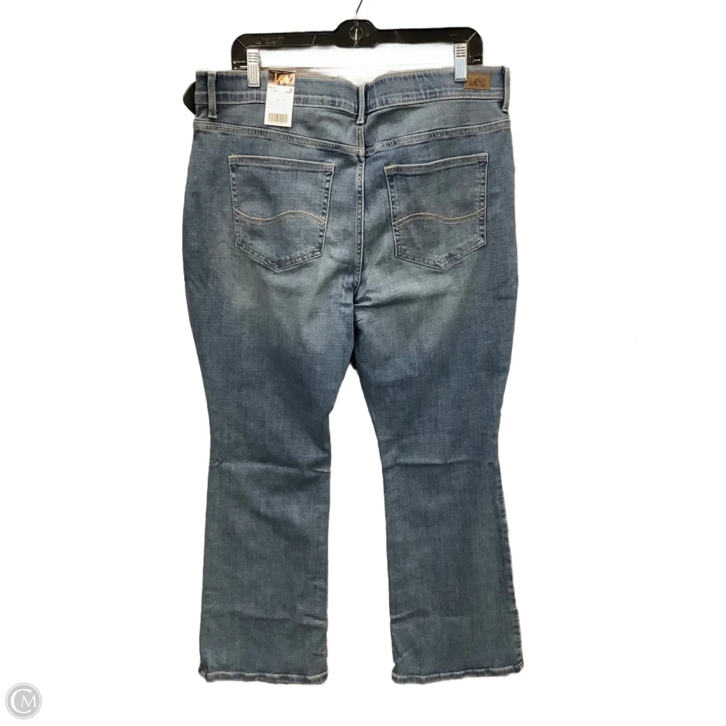 Jeans Boot Cut By Lee In Blue Denim, Size: 18S