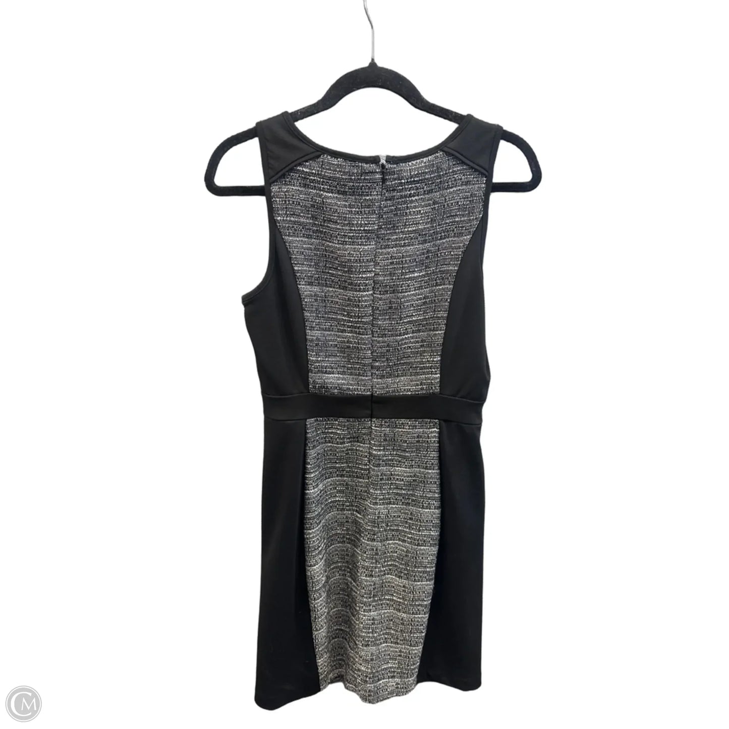 Dress Casual Midi By Elle In Black & Grey, Size: S