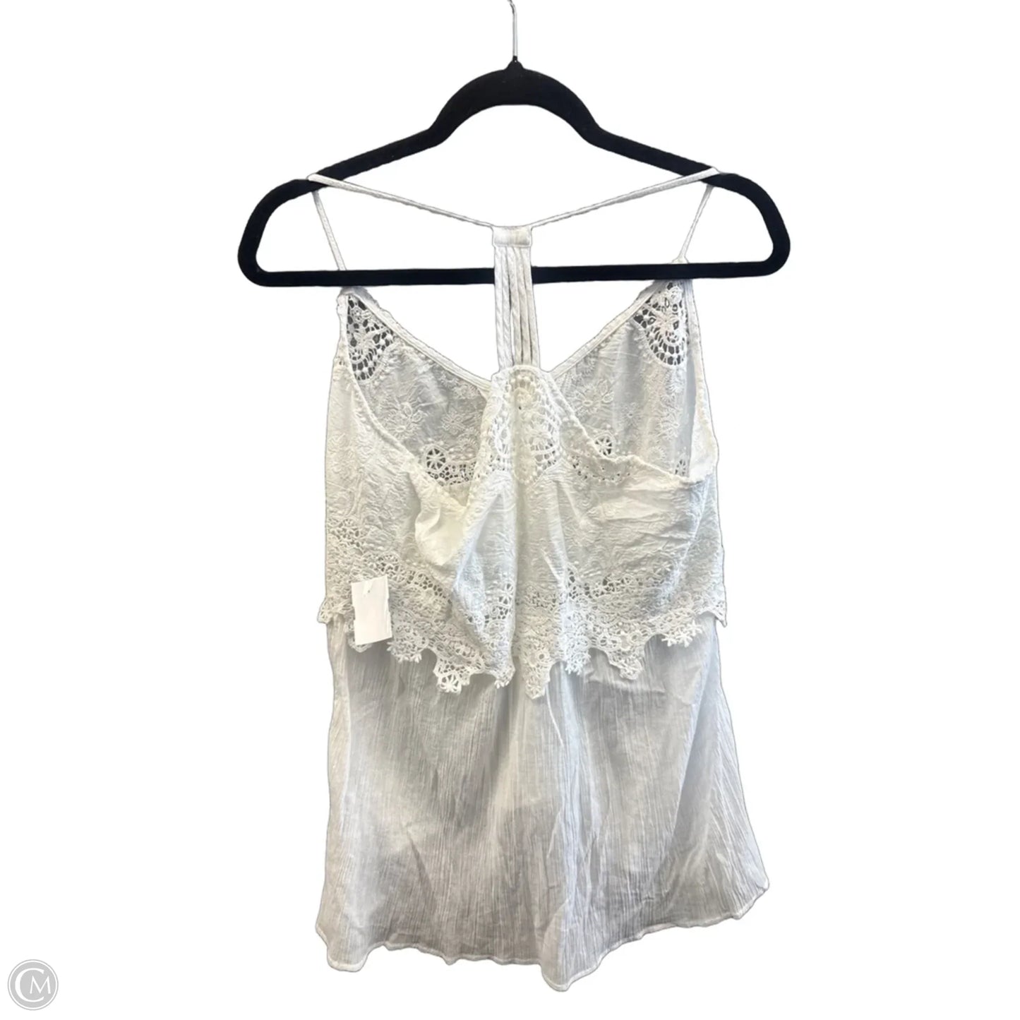 Top Sleeveless By Taylor & Sage In White, Size: M